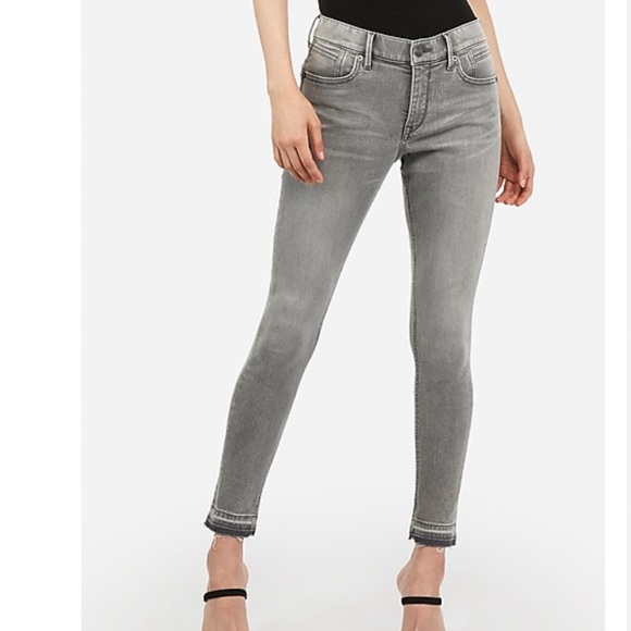 Express Perfect Curves Gray Skinny Jeans NWT